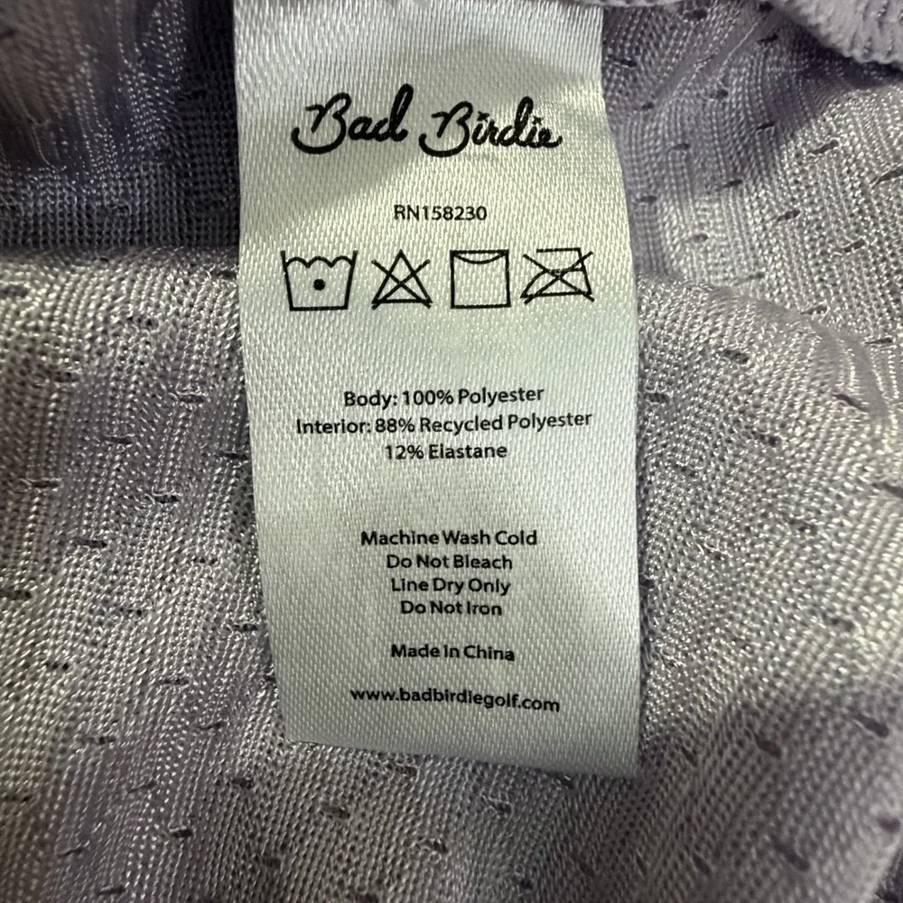 Bad Birdie Active Golf Shorts Men's Medium Lavender Performance Drawstring SS24